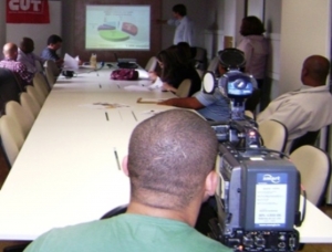 Coletiva à imprensa na sede da Contraf-CUT divulga pesquisa de violência