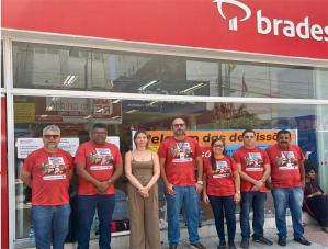 Dia Nacional de Luta expõe abusos do Bradesco e fortalece resistência dos bancários de Alagoas