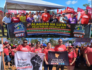 Bancários de Alagoas marcam presença na Marcha da Classe Trabalhadora e ampliam pressão por direitos