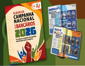 Contraf-CUT lança revista inspirada em álbum da Copa e coloca em campo os desafios da categoria bancária
