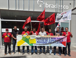 Bancários de Alagoas ampliam pressão sobre a Fenaban às vésperas da negociação em Dia Nacional de Mobilização por Emprego 