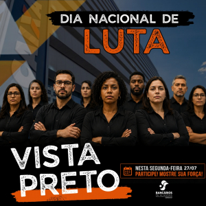 ATENÇÃO, EMPREGADOS E EMPREGADAS DA CAIXA! SEGUNDA-FEIRA (27) É DIA DE VESTIR PRETO!