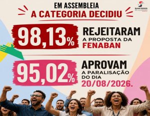 Alagoas dá o recado: bancários vão parar no dia 20