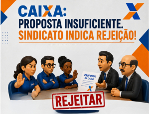 Proposta da Caixa será votada em assembleia; Sindicato indica rejeição