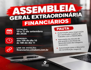 ATENÇÃO, FINANCIÁRIOS!