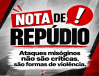NOTA DE REPÚDIO